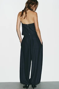 PANTALON BOMBACHO DENIM TRF