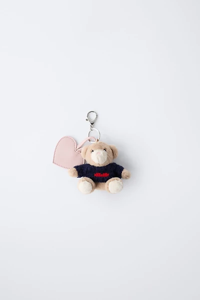 BEAR AND HEART KEYCHAIN