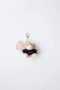 BEAR AND HEART KEYCHAIN