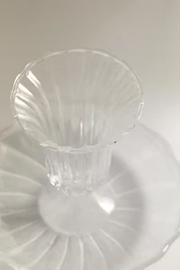 BOUGEOIR VERRE TRANSPARENT