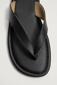 LEATHER STRAP SANDALS