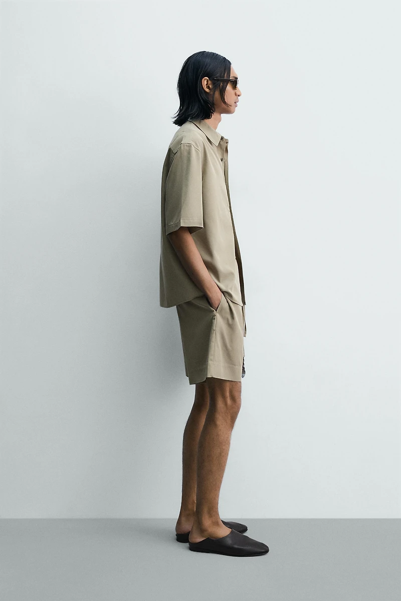 WASHED EFFECT RELAXED FIT SHIRT