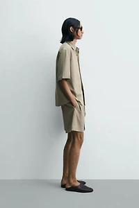 WASHED EFFECT RELAXED FIT SHIRT