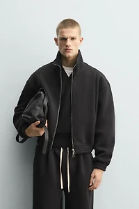 CROPPED FIT TECHNICAL JACKET