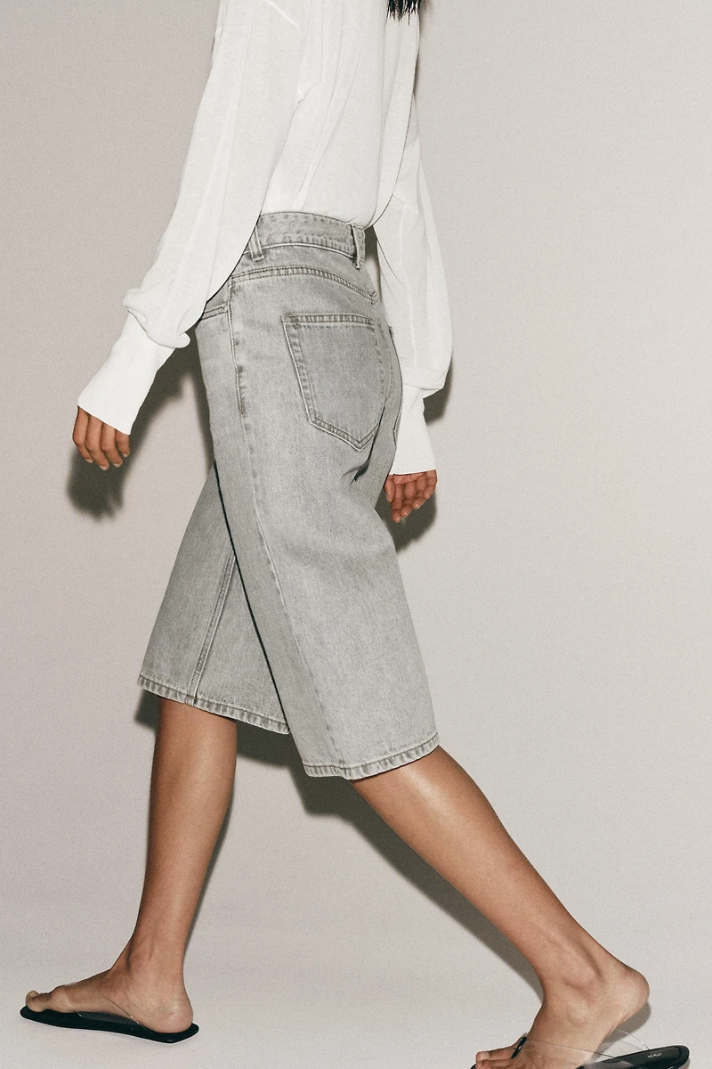 SHORT EN JEAN TAILLE NORMALE ZW COLLECTION