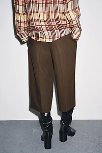 ZW COLLECTION LINEN BLEND LONG BERMUDA SHORTS