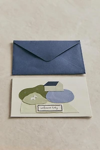 WELCOME BABY DONKEY CARD