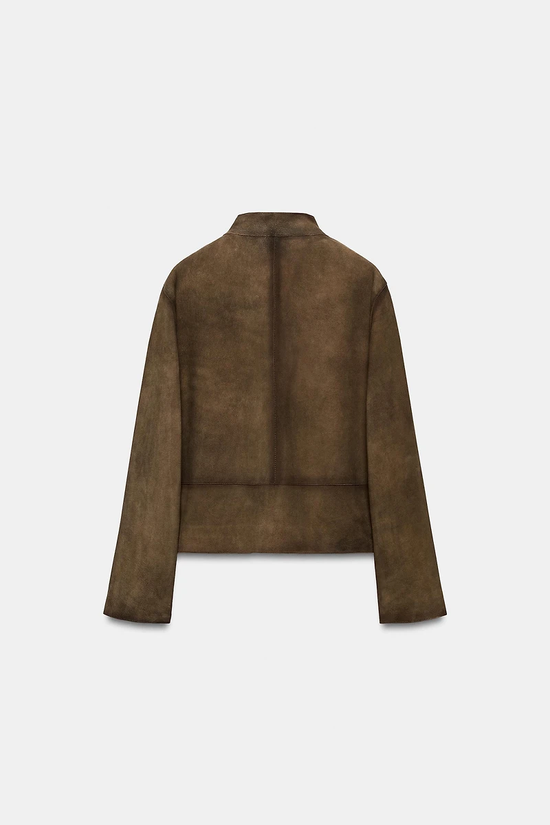 BLOUSON EN CUIR 100% ZW COLLECTION ÉDITION LIMITÉE