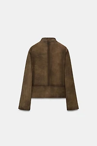 BLOUSON EN CUIR 100% ZW COLLECTION ÉDITION LIMITÉE