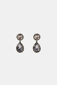 BOUCLES D'OREILLES MÉTALLIQUES À BIJOUX