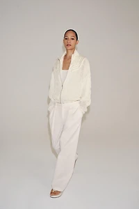 BLOUSON BOMBER FRONCÉ ZW COLLECTION