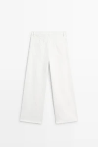 Jean wide leg taille haute