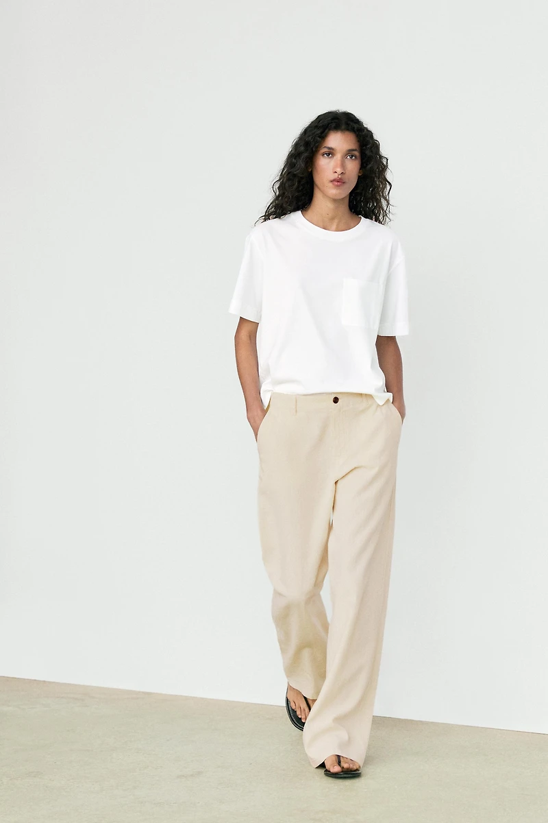 Short sleeve T-shirt with pocket detail