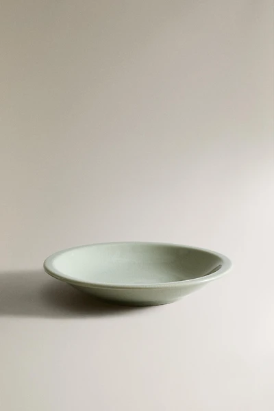 ASSIETTE CREUSE GRÈS ÉMAILLÉ