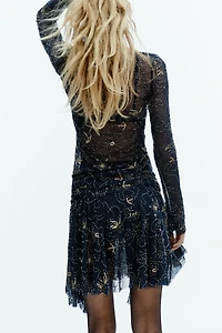 JUPE BRODERIES FANTAISIE