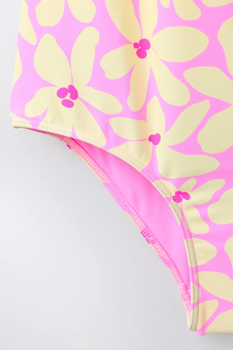 MAILLOT DE BAIN À IMPRIMÉ FLEURS (1-6 ANS)