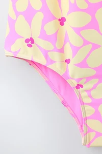 MAILLOT DE BAIN À IMPRIMÉ FLEURS (1-6 ANS)