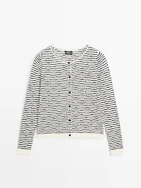 100% cotton knit cardigan