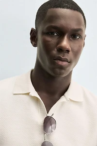 POLO REGULAR FIT STRUCTURÉ