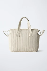 STRIPED MATERNITY BAG
