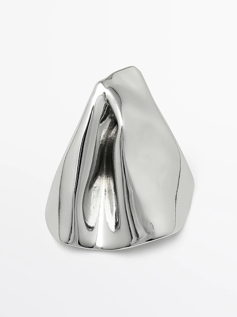 Boucles d’oreilles moyennes plissées