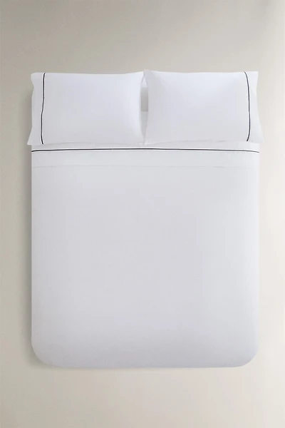 PIQUÉ PIPING DUVET COVER