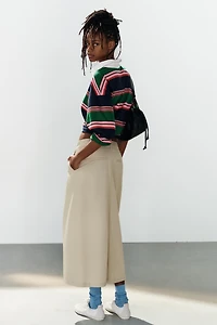 PLEATED MIDI SKIRT
