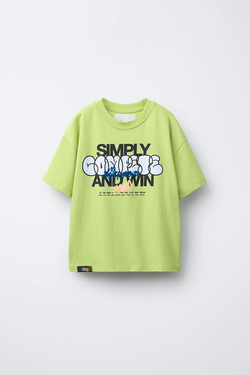 FLOCKED GRAFFITI T-SHIRT