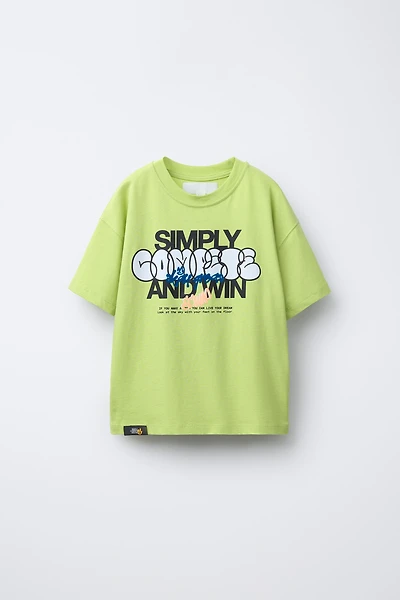 FLOCKED GRAFFITI T-SHIRT