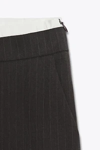 DOUBLE WAIST STRAIGHT LEG PANTS