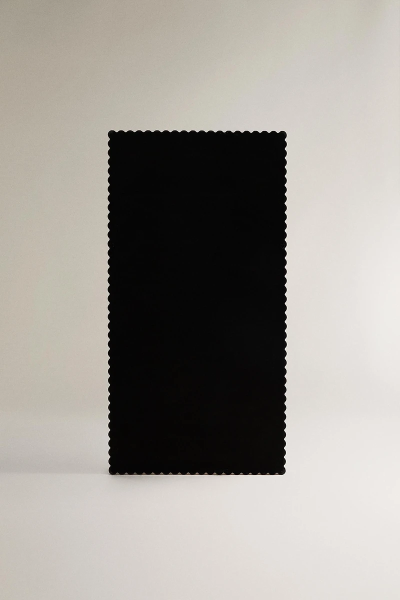 LARGE RECTANGULAR FULL LENGTH MIRROR WITH WOODEN FRAME