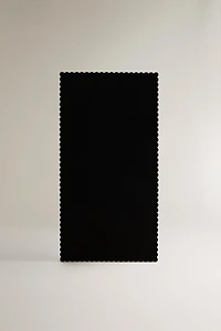 LARGE RECTANGULAR FULL LENGTH MIRROR WITH WOODEN FRAME