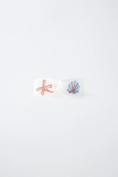 BANDEAU FANTAISIE BRODERIES MARINES