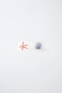 BANDEAU FANTAISIE BRODERIES MARINES