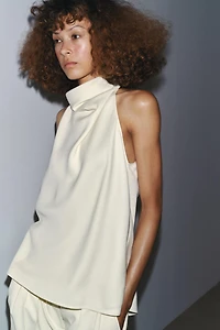 ZW COLLECTION FLOWY HALTER TOP
