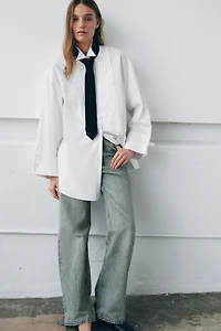 ZW COLLECTION LIMITED EDITION OVERSIZED SHIRT WITH TIE