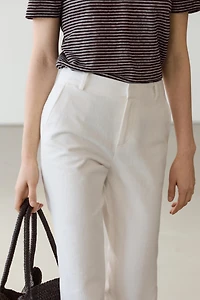 Pantalon slim en lin