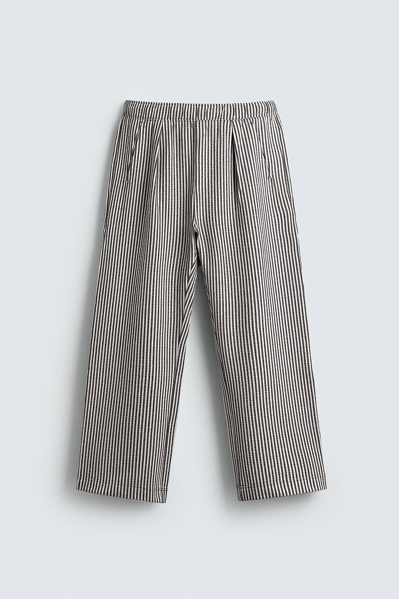 STRIPED SEERSUCKER COMFORT PANTS
