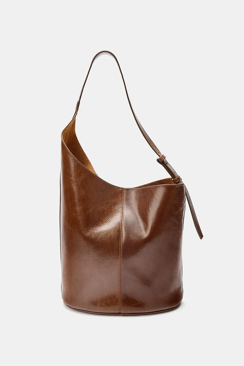 SAC EN CUIR ASYMÉTRIQUE