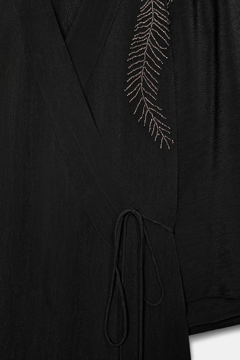 ZW COLLECTION BEADED EMBROIDERY DRESS