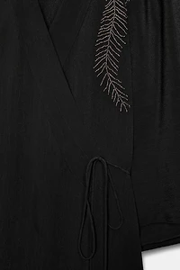 ZW COLLECTION BEADED EMBROIDERY DRESS