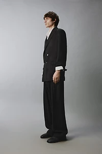 LINEN - LYOCELL PLEATED SUIT PANTS