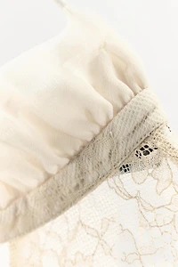 LACE RUFFLE TOP ZW COLLECTION LIMITED EDITION