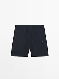 Plain textured swimsuit