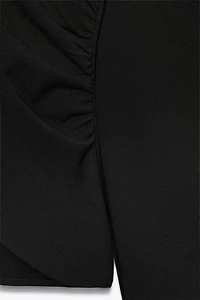 RUCHED CREPE TOP