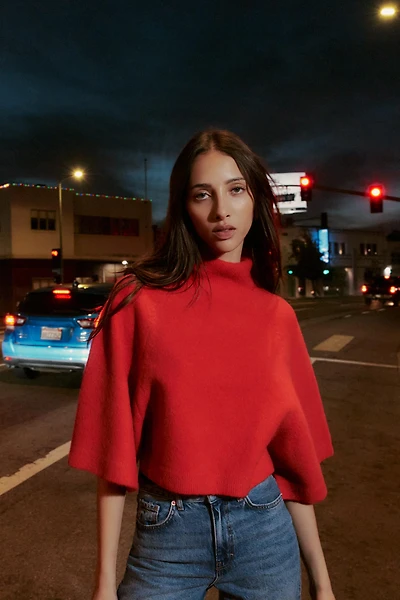 WIDE SLEEVE KNIT JUMPER