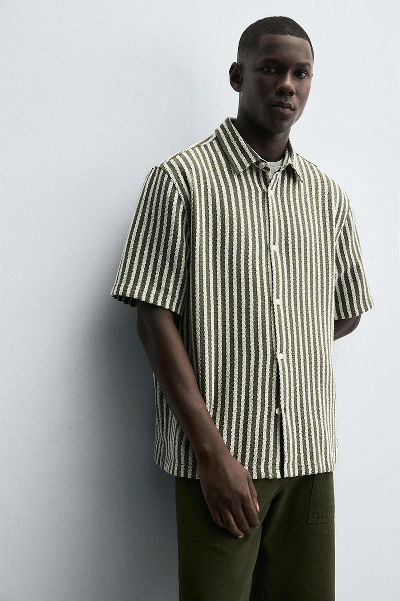 STRIPED JACQUARD SHIRT
