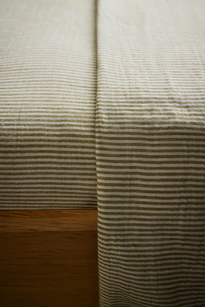 DRAP DE DESSUS EN GAZE À RAYURES ENFANT