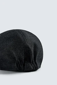 TEXTURED PLAID BERET