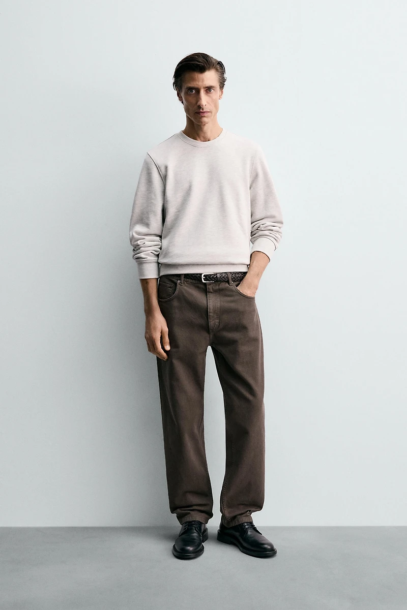 PANTALON STRAIGHT FIT STRUCTURÉ
